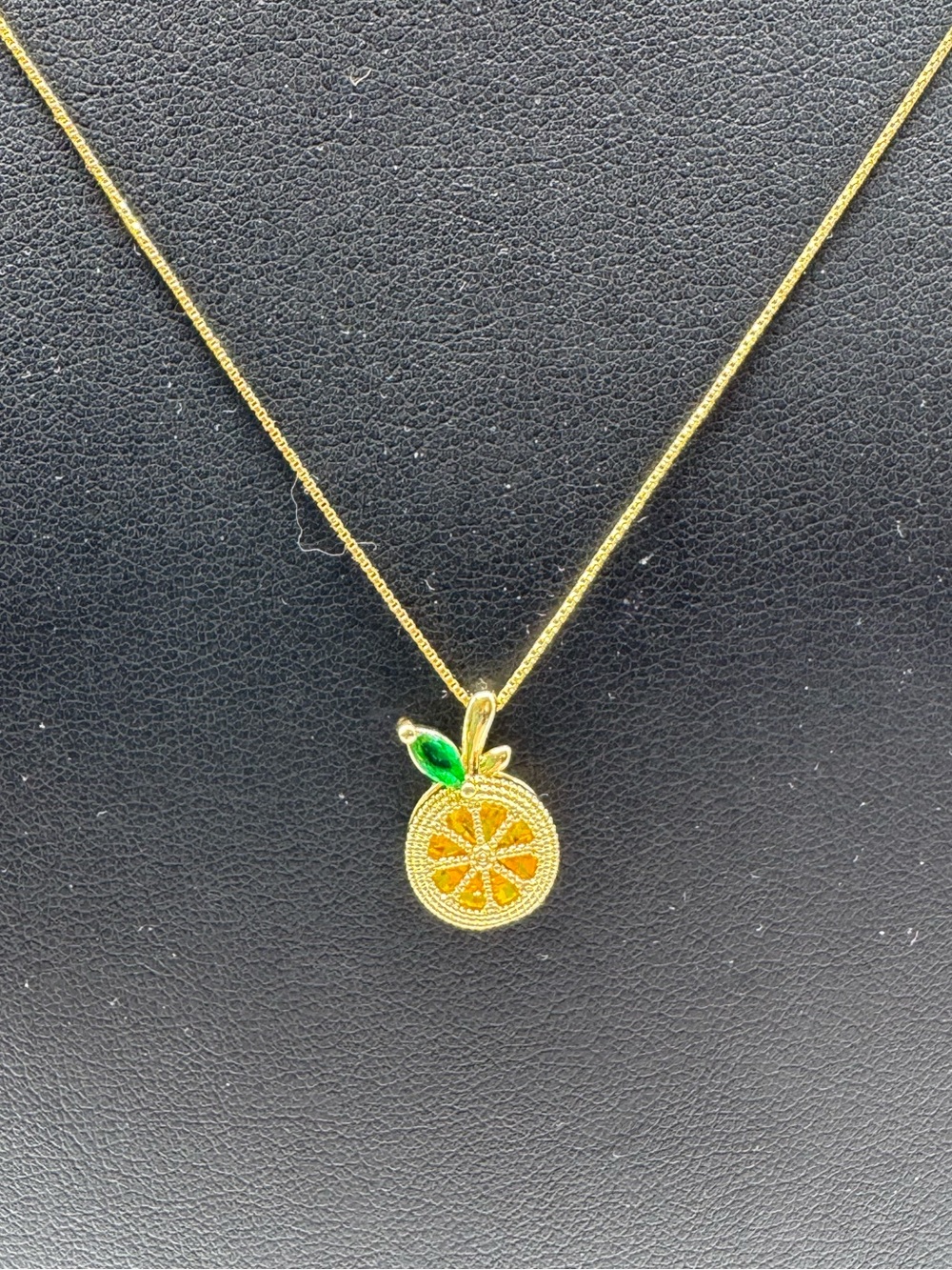 14k Orange Pendant - Picture 5 of 11
